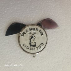 RARE! VINTAGE USA KNIFE CIGAR CUTTER MEDALLION  1935-1977 ELVIS PRESLEY KING OF ROCK % ROLL