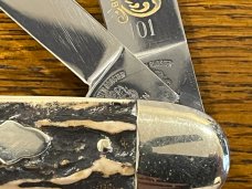 Fight'n Rooster Ltd Ed 1991 "International Cutlery Club" Toothpick Knife w/Stag Scales  SN#101 Germa