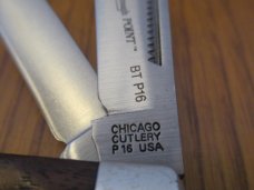 Chicago Cutlery Break Through Point Wood Handle Stockman Model # BT P16