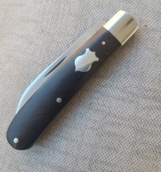 T A Davison Swayback Wharnie .3 15/16"..African Blackwood...Cpm154..coinedged liners..#2408