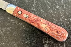 Schrade Cut Co 1543 3/4 Switchblade Knife, Replacement Brain Wormgroove Scales, Used