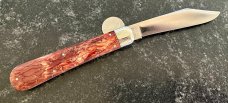 Schrade Cut Co 1543 3/4 Switchblade Knife, Replacement Brain Wormgroove Scales, Used