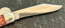 Schrade Cut Co 1543 3/4 Switchblade Knife, Replacement Brain Wormgroove Scales, Used