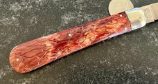 Schrade Cut Co 1543 3/4 Switchblade Knife, Replacement Brain Wormgroove Scales, Used