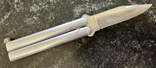 Vintage Fury Mini Hornet-I Balisong aka Butterfly Knife, Japan, Used 