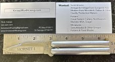 Vintage Fury Mini Hornet-I Balisong aka Butterfly Knife, Japan, Used 