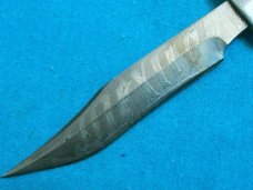 SMALL MINI MEXICO HORN HANDLE BOWIE FIXED BLADE HUNTING SKINNING KNIFE KNIVES SOUVENIR OLD