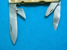 VINTAGE A MONNERET INOX SCOUT CAMP CORKSCREW UTILITY SURVIVAL FOLDING POCKET KNIFE KNIVES OLD