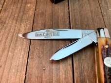 Queen Texas Jack Amber Carved Stag Bone ACSB 
