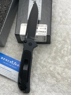 Benchmade 9750BK Coalition Push Button Automatic Knife NIB Made In USA Discontinued