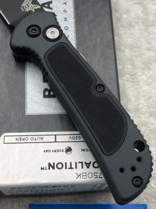 Benchmade 9750BK Coalition Push Button Automatic Knife NIB Made In USA Discontinued