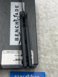 Benchmade 9750BK Coalition Push Button Automatic Knife NIB Made In USA Discontinued