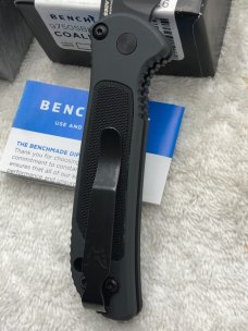 Benchmade 9750SBK Coalition Push Button Automatic Knife NIB Made In USA Discontinued