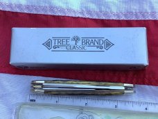 2005 Boker Whittler Pocket Knife w/ Jigged Greenish Brownish Bone Handles 