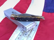 2005 Boker Whittler Pocket Knife w/ Jigged Greenish Brownish Bone Handles 