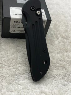 Benchmade 9501BK Mini Auto Stryker Push Button Automatic Knife NIB Made In USA Discontinued
