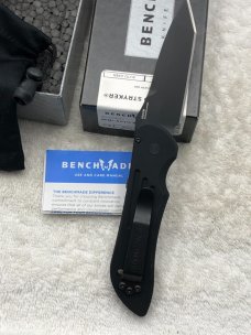 Benchmade 9501BK Mini Auto Stryker Push Button Automatic Knife NIB Made In USA Discontinued