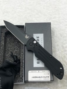 Benchmade 9101BK Auto Stryker Push Button Automatic Knife NIB Made In USA Discontinued