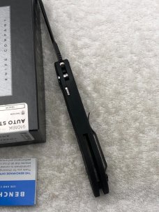 Benchmade 9101BK Auto Stryker Push Button Automatic Knife NIB Made In USA Discontinued