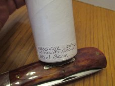 Great Eastern 2008  Smooth Brown Wood Bone 1 of 1 Pattern # 235108L