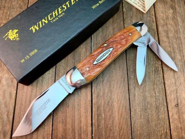 Winchester Split Backspring Whittler Wine Bone 1997