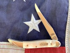 Case xx Tiny Trapper Pocket Knife (810096 SS) w/ Beautiful Mother of Pearl  Handles -NOS & A Beauty!
