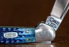 Case Copperlock 1997 / 61549L / Blue Jigged Bone / Long Tail C  / Case #2233