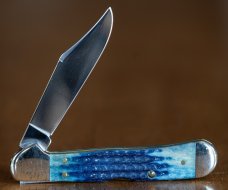 Case Copperlock 1997 / 61549L / Blue Jigged Bone / Long Tail C  / Case #2233