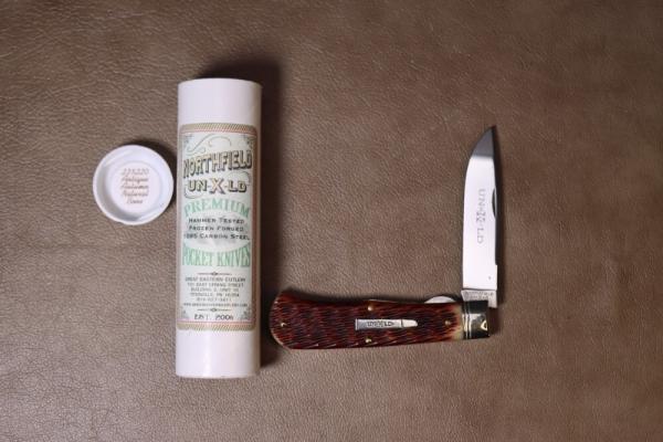GEC Northfield UN-X-LD Bullet Trapper Knife 3.75" Redtail Jigged Bone 235120L GEC Northfield UN-X-LD Bullet Trapper Knife 3.75" Redtail Jigged Bone 235120L