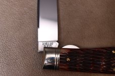 GEC Northfield UN-X-LD Bullet Trapper Knife 3.75" Redtail Jigged Bone 235120L