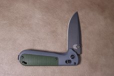 Benchmade Redoubt AXIS Lock Knife Green/Gray Grivory (3.6" Cerakote) 430BK