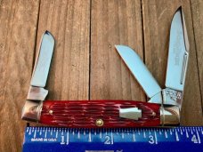 Schatt and Morgan Medium Stockman Keystone Series 17 2007 Crimson Red Bone