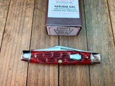 Schatt and Morgan Medium Stockman Keystone Series 17 2007 Crimson Red Bone