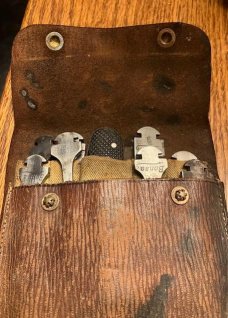 OLD KNIFE INTERCHANGABLE TOOL SET IN POUCH BONSA