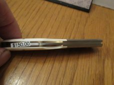 Kershaw Wild Turkey White Bone Folding Lock Back Model # 4150