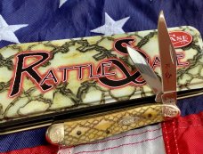 Case Peanut (MDL# 6220 SS) w/ Great "Rattle Snake" Handles -NOS 