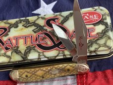 Case Peanut (MDL# 6220 SS) w/ Great "Rattle Snake" Handles -NOS 