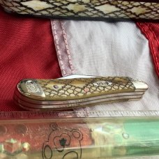 Case Peanut (MDL# 6220 SS) w/ Great "Rattle Snake" Handles -NOS 