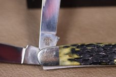 CASE XX 6347 SS BARN SHIELD OLIVE GREEN BONE STOCKMAN 2013