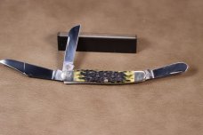CASE XX 6347 SS BARN SHIELD OLIVE GREEN BONE STOCKMAN 2013