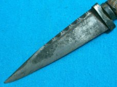 ANTIQUE VINTAGE STAG SCOTTISH SGIAN DUBH DAGGER BOOT SOCK FIXED BLADE HUNTING KNIFE KNIVES OLD
