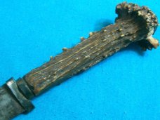 ANTIQUE VINTAGE STAG SCOTTISH SGIAN DUBH DAGGER BOOT SOCK FIXED BLADE HUNTING KNIFE KNIVES OLD