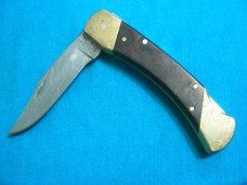 VINTAGE SCHRADE USA LB7 88319 BEAR PAW FOLDING HUNTER POCKET KNIFE KNIVES OLD SHEATH