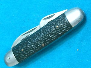 VINTAGE SABRE JAPAN 619 SCOUTS SCOUT CAMP CAMPING HUNTING SURVIVAL FOLDING POCKET KNIFE KNIVES OLD