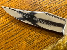 Parker Lockback Knife w/Gold Celluloid Scales PROTOTYPE Germany 