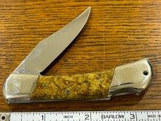 Parker Lockback Knife w/Gold Celluloid Scales PROTOTYPE Germany 