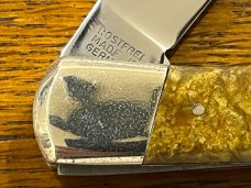 Parker Lockback Knife w/Gold Celluloid Scales PROTOTYPE Germany 