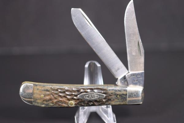 CASE XX 6207 SP SSP MINI TRAPPER BONE HANDLES 1980 CASE XX 6207 SP SSP MINI TRAPPER BONE HANDLES 1980
