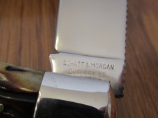 Schatt & Morgan 2004 Series XIII Mountain Man Worm Grooved Jigged Bone Pattern # 04113L