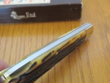Schatt & Morgan 2004 Series XIII Mountain Man Worm Grooved Jigged Bone Pattern # 04113L